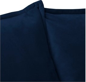 Divano blu scuro con rivestimento in velluto 138 cm Juli – Ropez