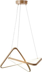 Lampadario LED moderno Valeria beige Ø60cm, luce con 3 temperature di colore 1650 lumen, NOVECENTO