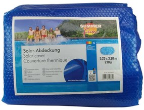 Summer Fun Copertura Solare per Piscina Ovale 525x320 cm in PE Blu