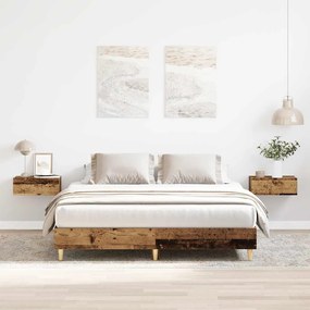 Giroletto Senza Materasso Legno Antico 140x200 Cm İn Truciolato /