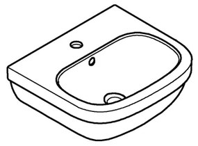 GROHE 39324000 - Lavabo EURO CERAMIC 450 × 400 mm, ceramica/bianco