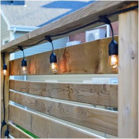 Catena decorativa da esterno LED BAJA ST64 20xE27/1W/230V 10,9m IP44 bianco caldo