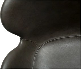 Sedia da pranzo grigia in imbottito con braccioli Gaia – DAN-FORM Denmark