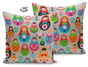 Cuscino con imbottitura Matryoshka, 43 x 43 cm - Kate Louise