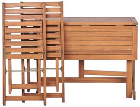 Set bistrot da giardino in legno di acacia LENOLA Beliani