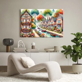 Quadro su tela – Cittadina primaverile