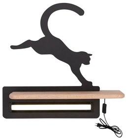 Applique LED per bambini con mensola JUMPING CAT LED/5W/230V