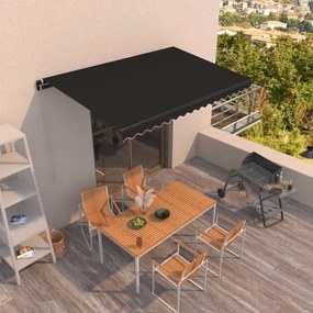 Tenda Da Sole Retrattile Manuale 400x350 Cm Antracite /