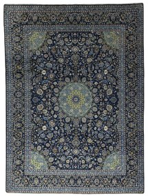 Kashmar Tappeto persiano 400 x 290 Blu (Iran) Annodato A Mano