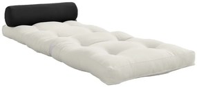 Materasso futon bianco e grigio 70x200 cm Wrap Natural/Dark Grey - Karup Design