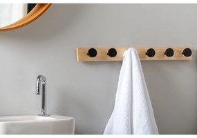 Appendiabiti da parete nero in legno di pino Knobs - PT LIVING