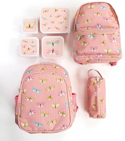 A Little Lovely Company - set di quattro scatole merenda - farfalle