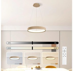 Brilagi - Lampada a sospensione dimmerabile con cavo FALCON MODERN LED/30W/230V 40 cm beige + telecomando