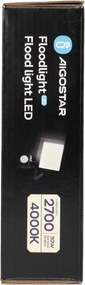 Aigostar - Proiettore LED con sensore, 30W, 230V, 4000K, IP65