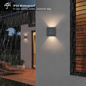 Brilagi -LED Applique da esterno DOUBLERAY LINE LED/6W/230V antracite IP54