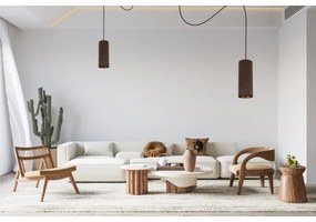 Lampadario a sospensione AVALO 2xE27/60W/230V marrone/rame