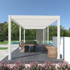 Pergola bioclimatica Ombréa autoportante 3x6M in alluminio
