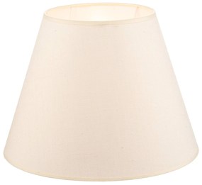 Paralume Sofia altezza 26 cm, ecru Duolla, Crema / Ambra, Tessuto / Stoffa / Seta