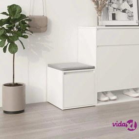 vidaXL Cassetto Contenitore Bianco 40,5x40x40 cm in Legno Multistrato