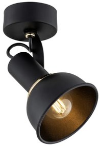 Argon 4900 - Luce Spot TWIST 1xE14/7W/230V nero/oro