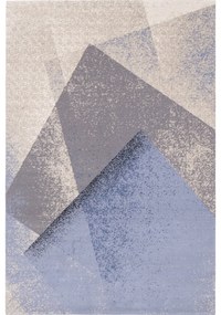 Tappeto in lana azzurro 200x300 cm Folds - Agnella