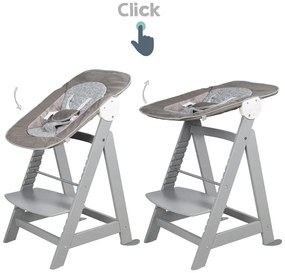 Seggiolone grigio tortora Miffy – Roba