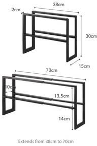 Scaffale nero per scarpe Line - YAMAZAKI