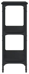 Tavolino consolle nero 100x29x75 cm in legno multistrato