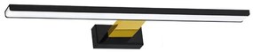 Illuminazione LED per specchio da bagno SHINE LED/13,8W/230V 60 cm IP44 nero/oro