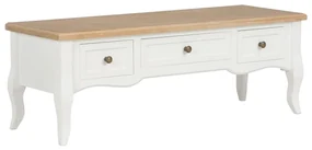 Mobile porta tv bianco 100x35x35 cm in legno