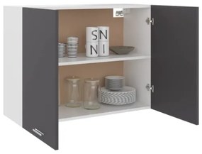 Armadio Sospeso Grigio 80x31x60 cm in Truciolato