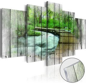 Quadri su vetro acrilico  Forest of Secrets [Glass]  Colore Marrone, Dimensioni e Misure 100x50