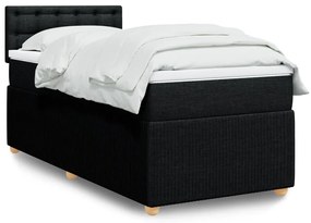 Giroletto A Molle Con Materasso Nero 80x200 Cm İntessuto /