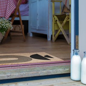 Zerbino in fibre di cocco 40x60 cm Half Moon – Artsy Doormats