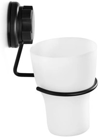 Coppa nera autoportante in metallo per spazzolini da denti Bestlock Black - Compactor