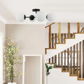 Plafoniera MADDIE 4xE14/5W/230V nero