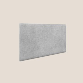 Testata pannello a muro media di varie dimensioni in morbido tessuto impermeabile T10 grigio chiaro