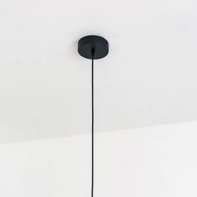 Lampadario a cavo VESPER 1xE27/15W/230 Ø 30 cm nero/oro