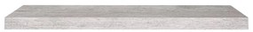 Scaffali a parete 4 pz grigio cemento 80x23,5x3,8 cm in mdf