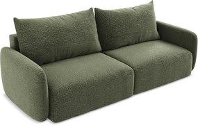 Divano verde allungabile/con contenitore 238 cm Kalena – Makamii