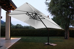 TESLA - ombrellone da giardino decentrato con led 3 x 3