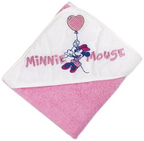 Accappatoio Baby a Triangolo in Spugna Disney Minnie  Colore Rosa