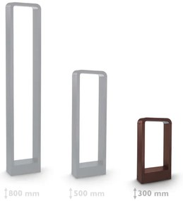 Brilagi - Lampada da esterno LED BARI LED/7W/230V 3000/4000/6000K marrone IP54 30 cm