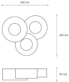 Sforzin illuminazione lampada da soffitto tenedos 3 luci gx55 T314 (ULTIMI DISPONIBILI - N°4)