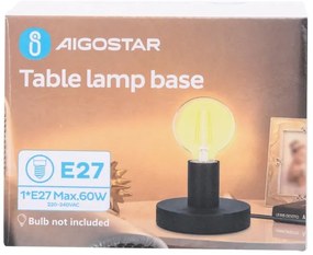 Aigostar - Lampada da tavolo 1xE27/60W/230V nero