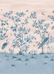 Harlequin Wandbild Florence - Powder/ China Blue