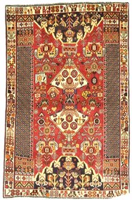 Teppich Tappeto 100 x 180 Rosso (Iran) Annodato A Mano