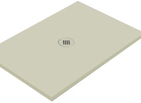 Piatto doccia in ceramica extra slim crema L 80 x L 70 cm