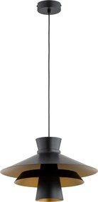 Lampada a sospensione su cavo CELESTE 1xE27/15W/230V nero