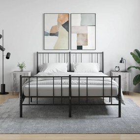 Comodini 2 Pz Grigio Sonoma 40x40x50 Cm İn Legno Multistrato /